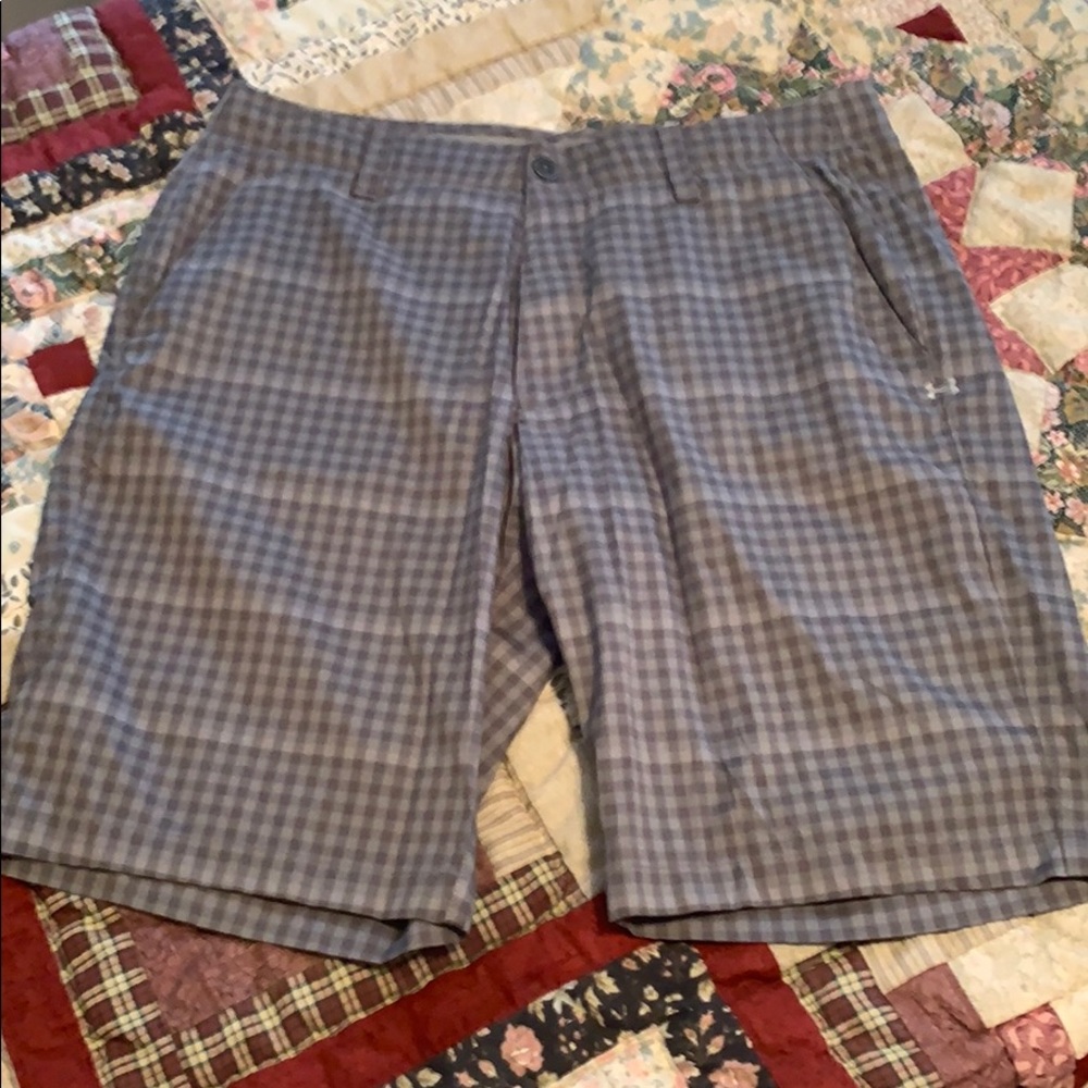 Under Armour Plaid Golf Shorts